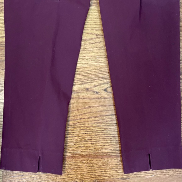 Brooks Brothers Side-Zip Stretch Cotton Pant Maroon - Picture 13 of 14